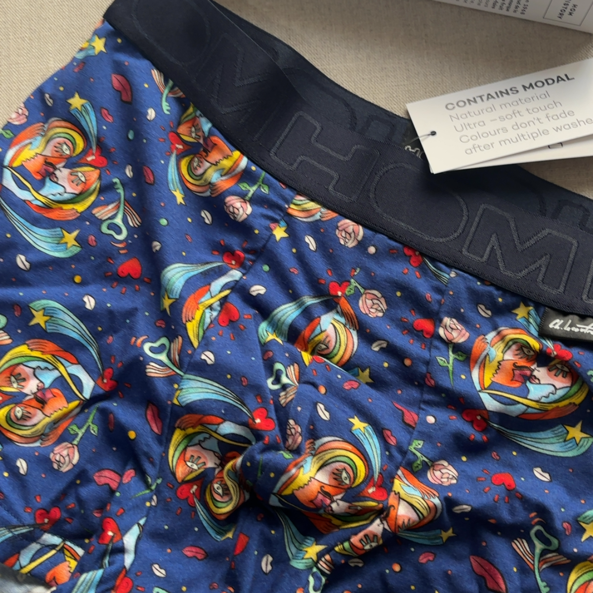 Big bisous blue print