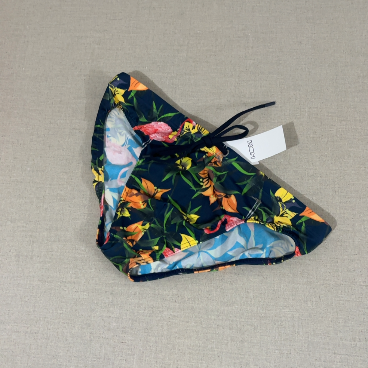 Flamingo navy print