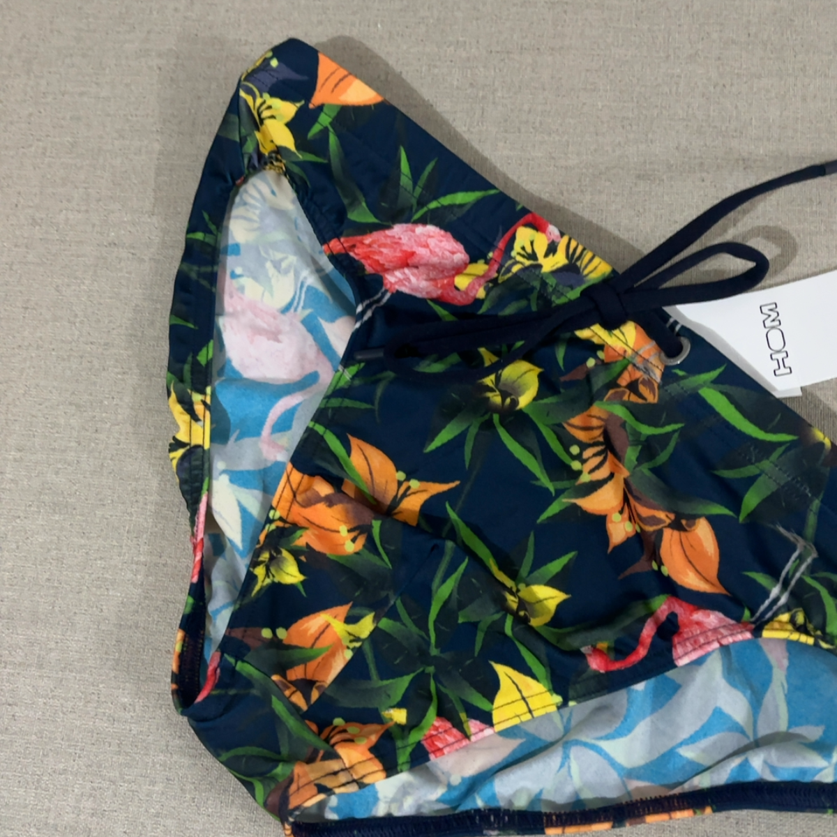 Flamingo navy print