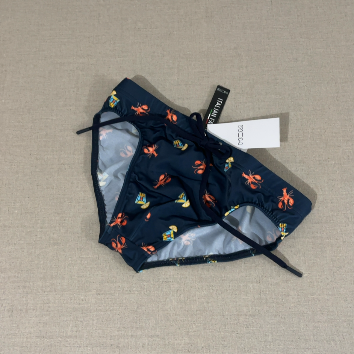 Beach club navy print