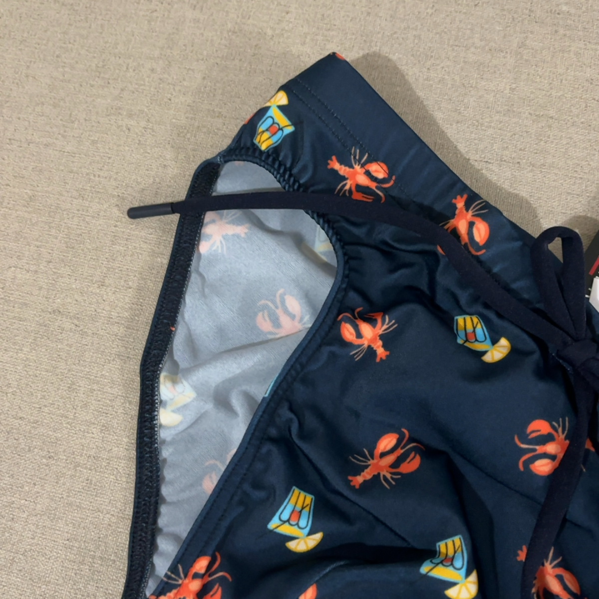 Beach club navy print