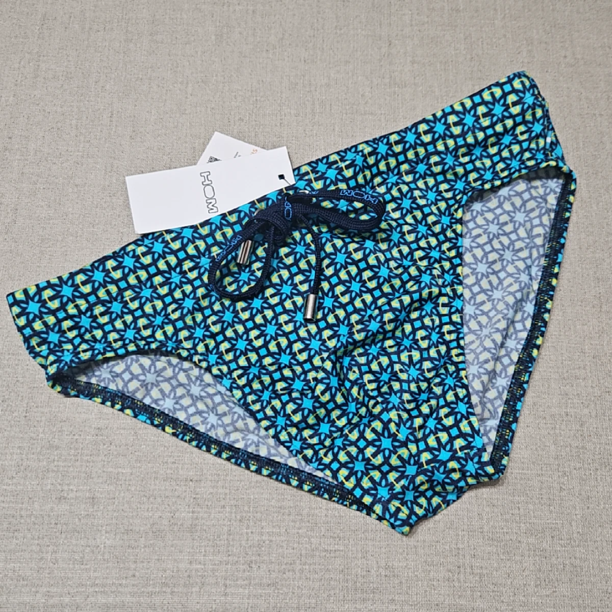 Miramar turquoise print
