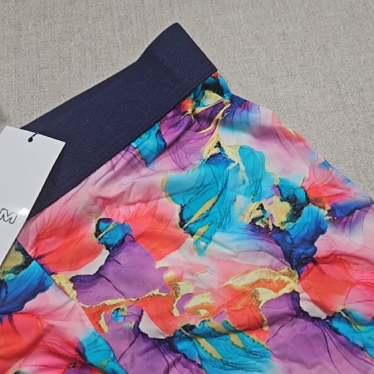 Aquaflowers multico print