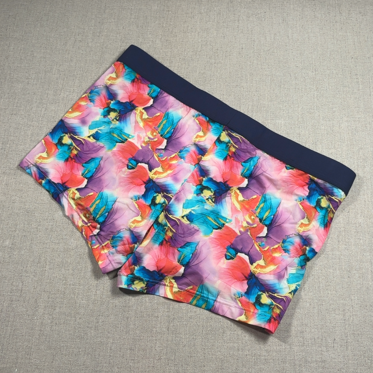 Aquaflowers multico print